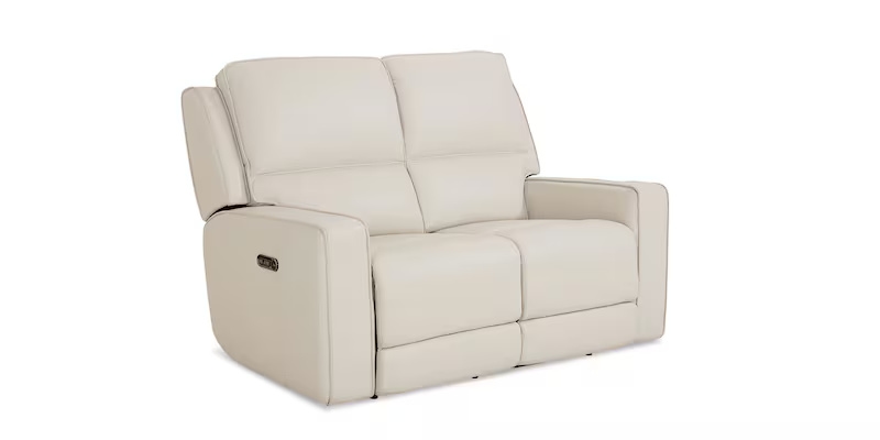 Raymond Leather Power Reclining Loveseat