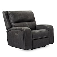 Contemporary Recliner with Track Arms