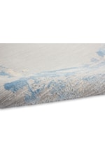 Nourison Ck005 Enchanting 5'3" x 7'3 Ivory/Grey/Blue Rectangle Rug