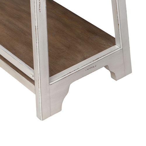 Liberty Furniture Magnolia Manor 5-Shelf Leaning Pier Bookcase