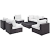 Modway Convene Outdoor 7 Piece Sectional Set