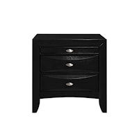 Transitional 2-Drawer Nightstand