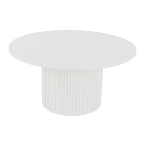 Contemporary 60" Round Dining Table with Pedestal Base