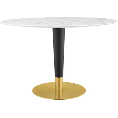 48" Oval Marble Dining Table