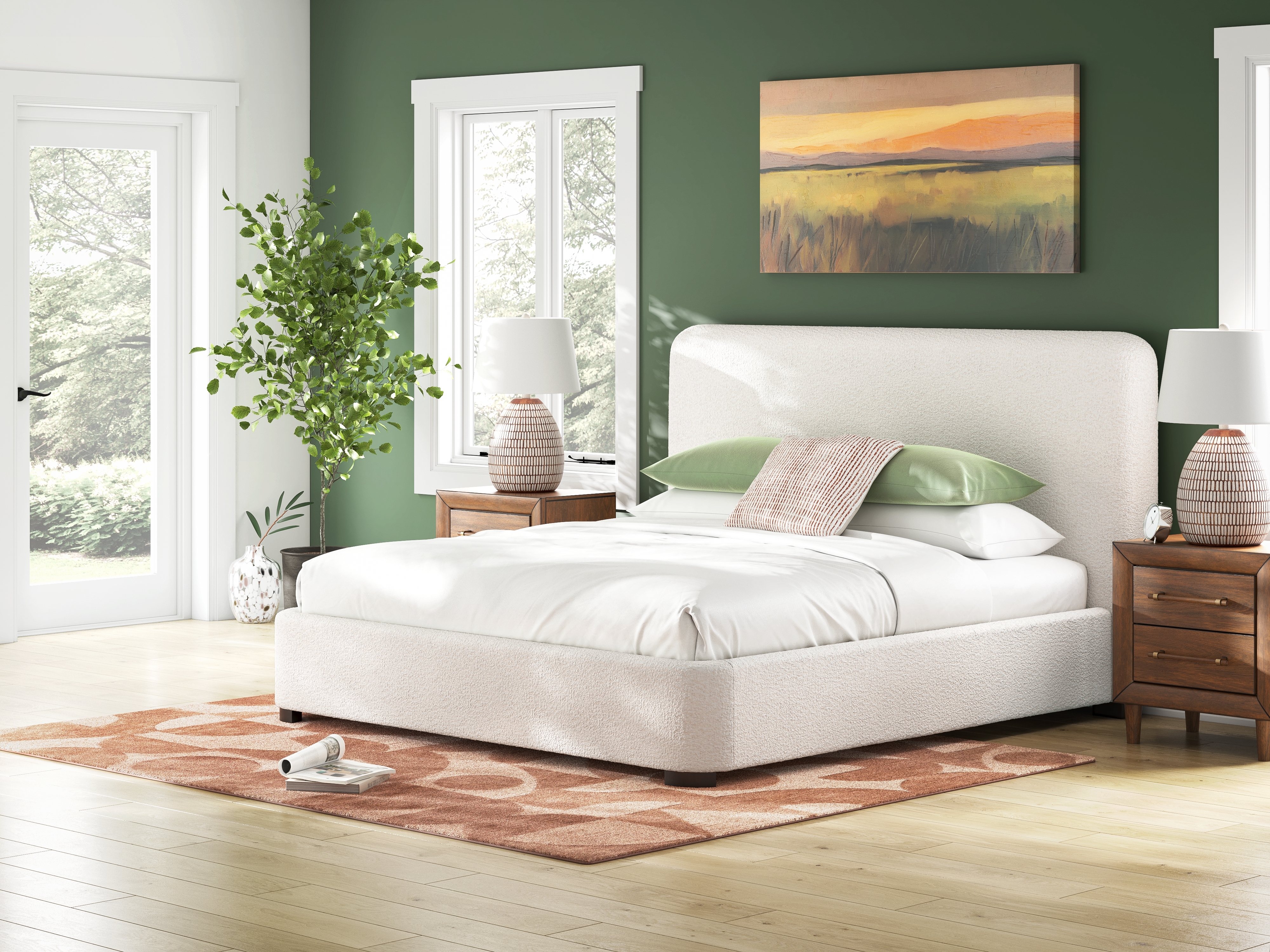 King Upholstered Bed