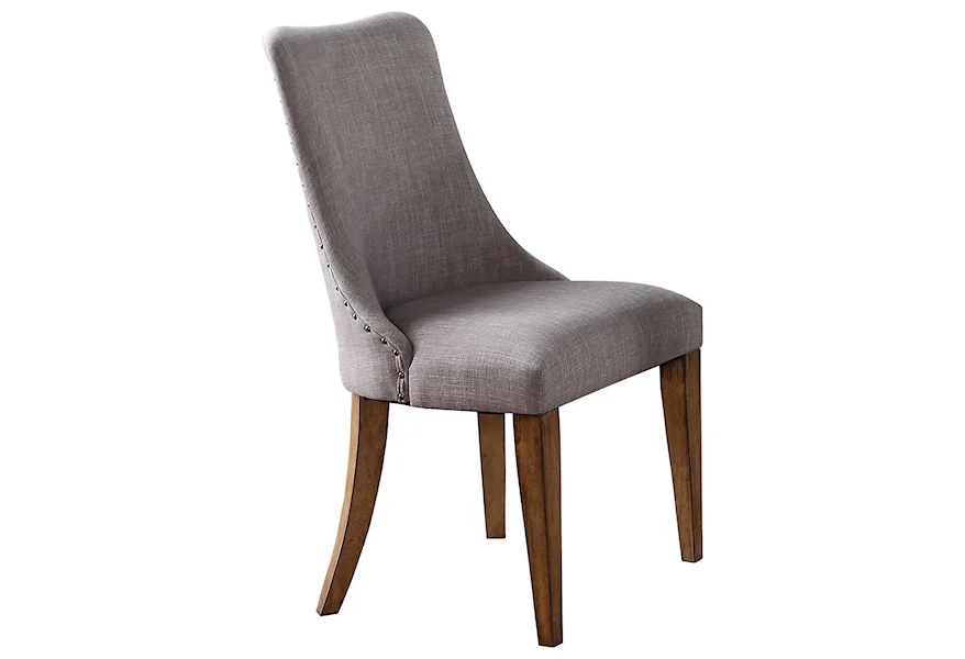 Encore Barrel Back Side Chair by Winners Only at Reeds Furniture
