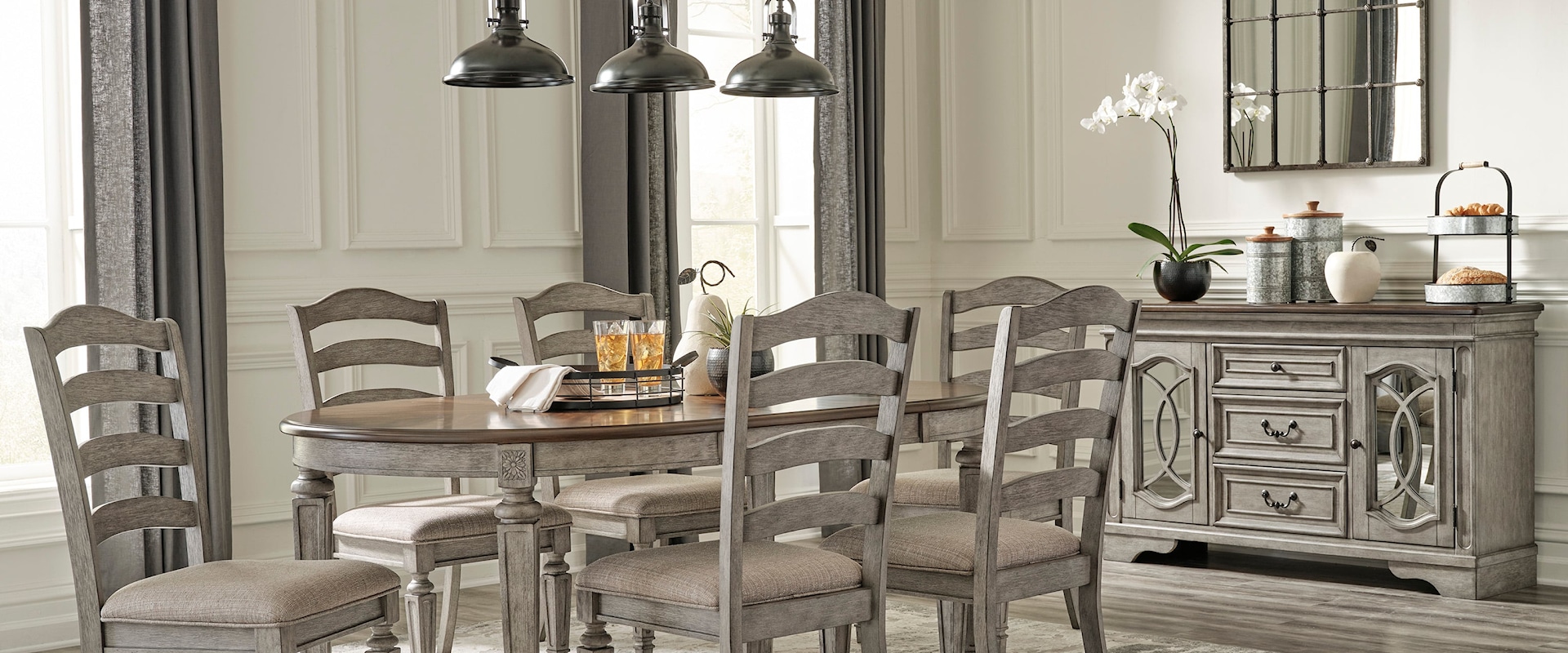 Traditional 8-Piece Dining Set