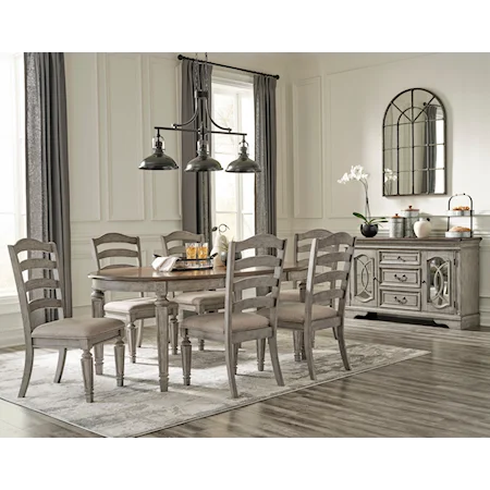 Traditional 8-Piece Dining Set