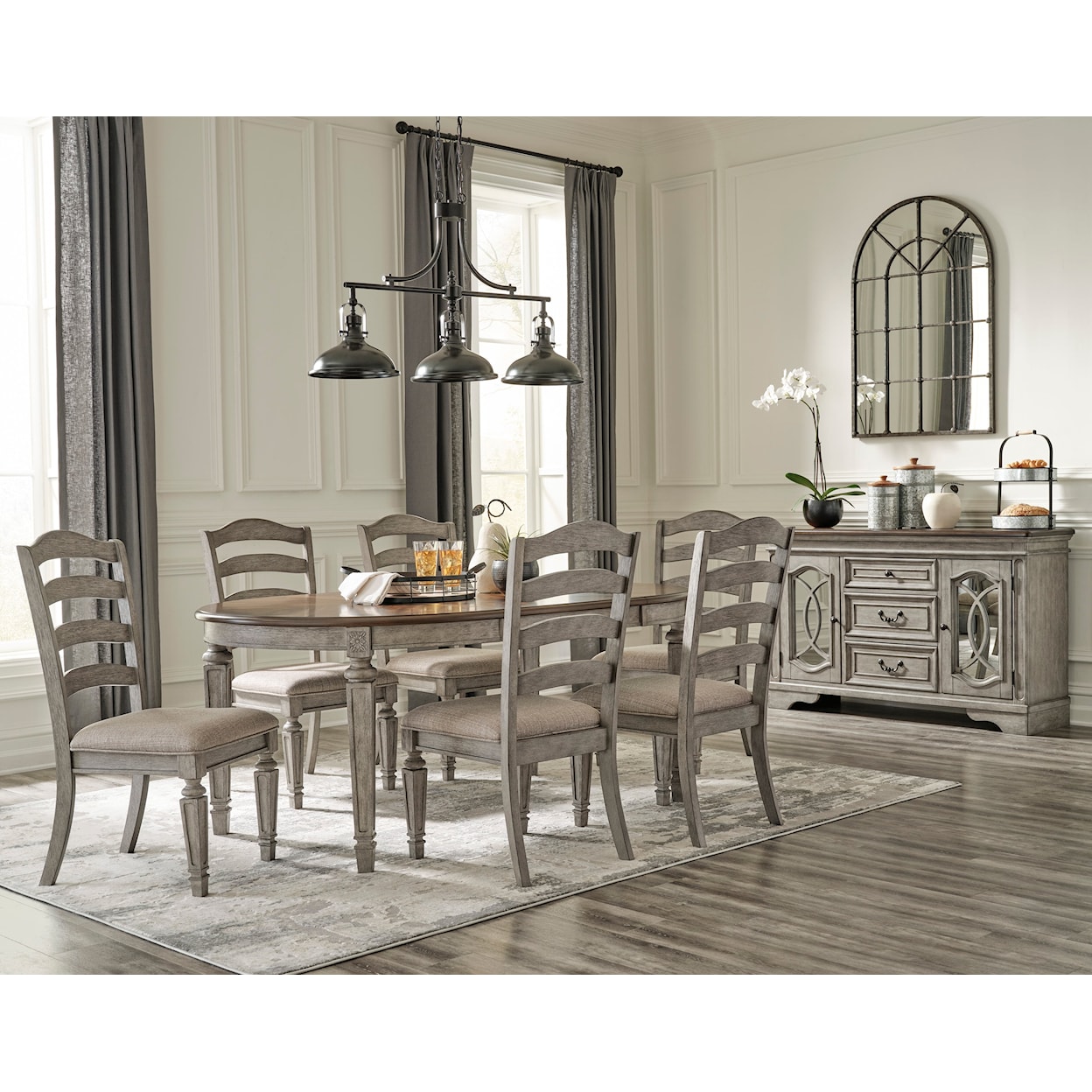 Signature Design by Ashley Furniture Lodenbay 8-Piece Dining Set