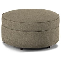 Upholstered Storage Ottoman with Casters