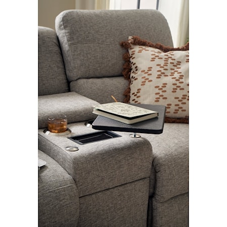 Power Reclining Loveseat w/ Headrest &amp; Lumba