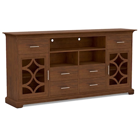 Transitional Customizable 83" Wide 41" Tall TV Cabinet