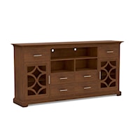 Transitional Customizable 83" Wide 41" Tall TV Cabinet