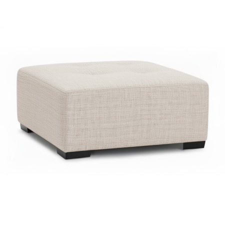 Square Ottoman w/ Button Tufts