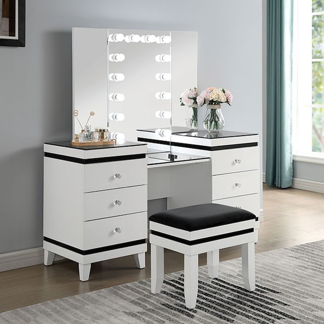 Furniture of America - FOA Madonna Vanity Set