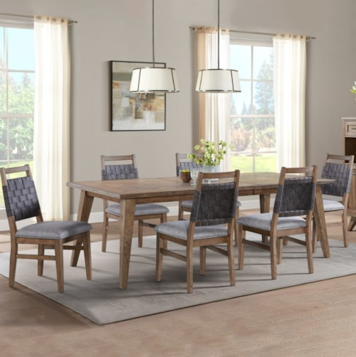 Transitional 7-Piece Dining Set