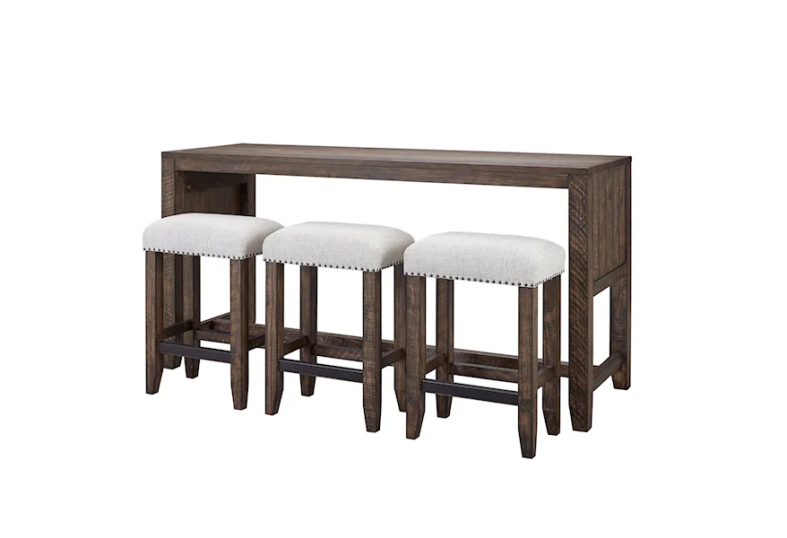 Tempe - Tobacco Console Table with 3 Stools by Parker House at Dream Home Interiors