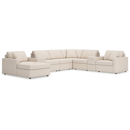 8-Piece Sectional With Chaise