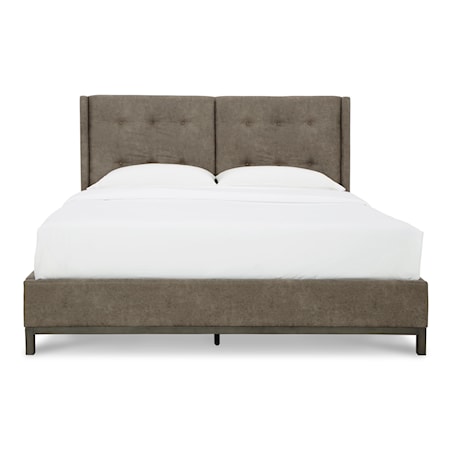 Queen Upholstered Panel Bed