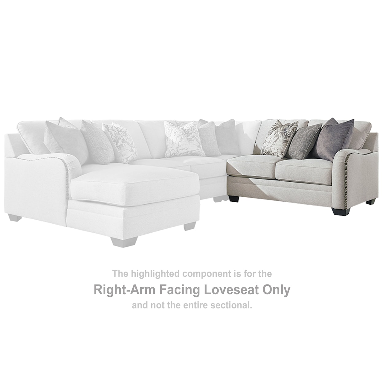 Benchcraft by Ashley Dellara 3-Piece Sectional with Chaise