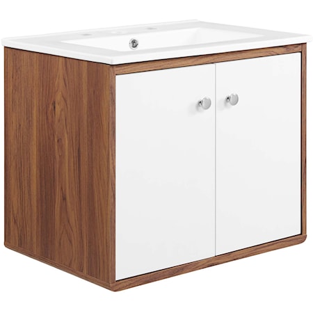 24" Wall-Mount Bathroom Vanity