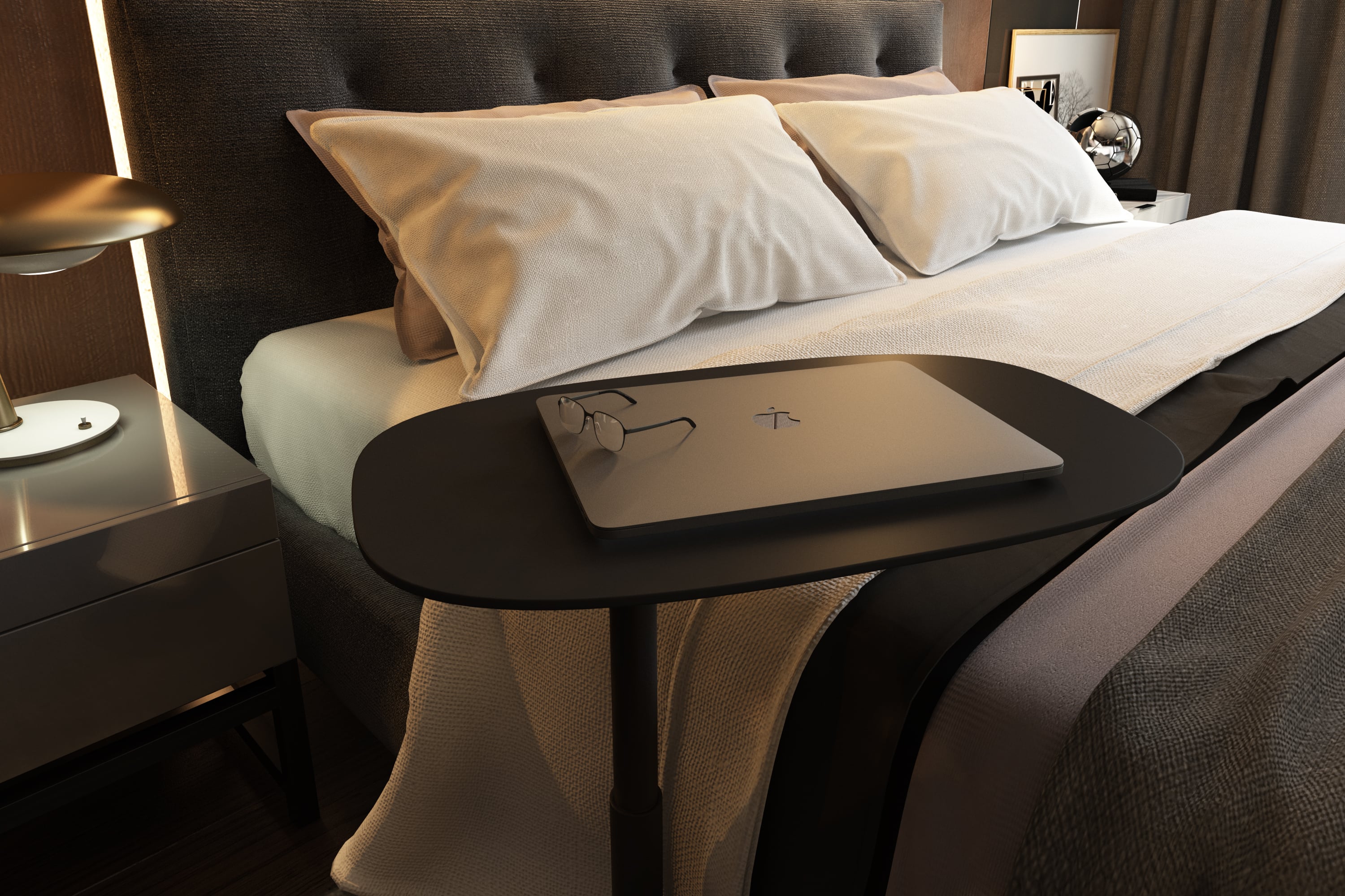 BDI Serif Lift Top Laptop Table