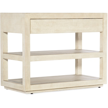 Contemporary Nightstand with Self-Closing Drawer