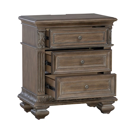 3-Drawer Nightstand