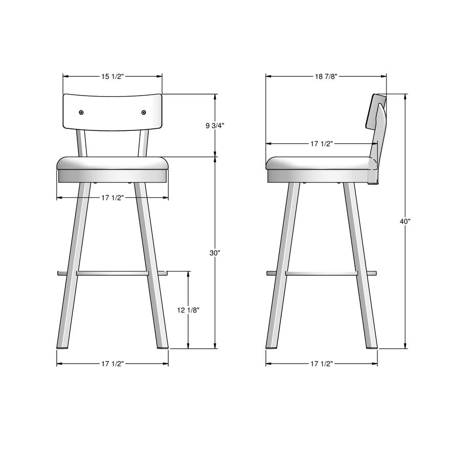 Bar Height Swivel Stool