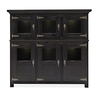 Accent Display Cabinet with Three-Way Touch Lighting