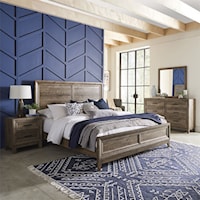 Casual California King Panel Bedroom Group