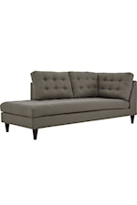 Modway Empress Empress Contemporary Upholstered Tufted Loveseat - Gray