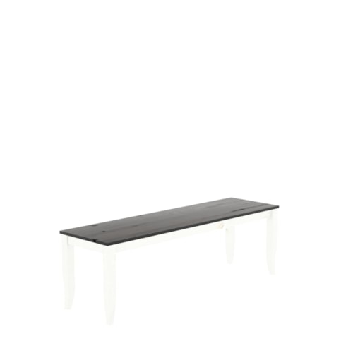 Farmhouse 56" Dining Bench with Distressed Wood Finish