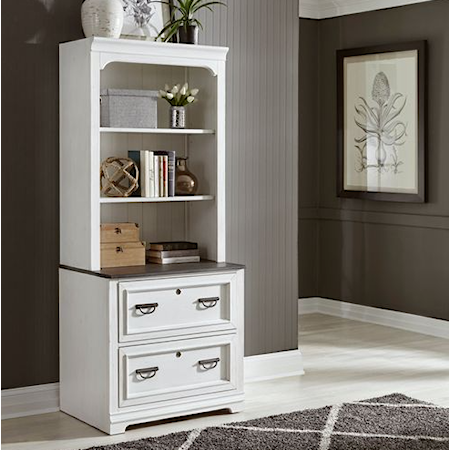 Cottage 2-Piece Lateral File Cabinet Set with Bead Molding