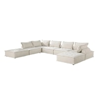 Transitional 7-Piece Modular Sectional Sofa