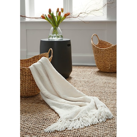 Tamish Cream Throw