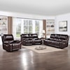 New Classic Furniture Cicero Cicero Reclining Sofa-Brown