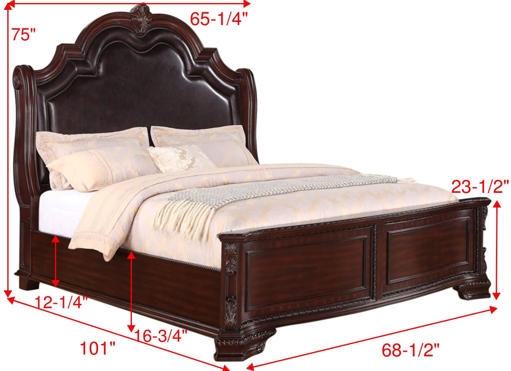 Crown Mark Sheffield Queen Panel Bed