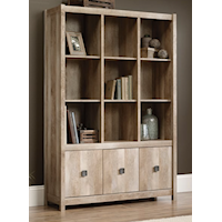 Farmhouse Storage Display Cabinet with Adjustable Shelving