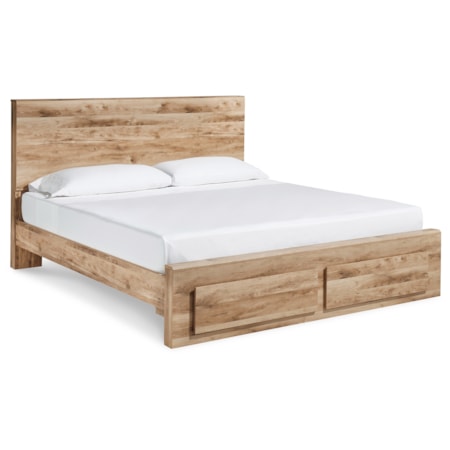 King Panel Storage Bed