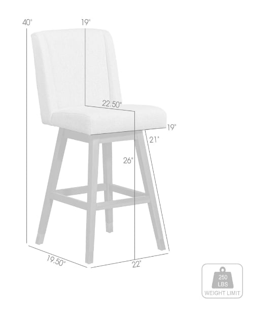 Armen Living Constantine Counter Height Barstool