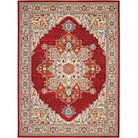 8'6" x 11'6" Red Rectangle Rug