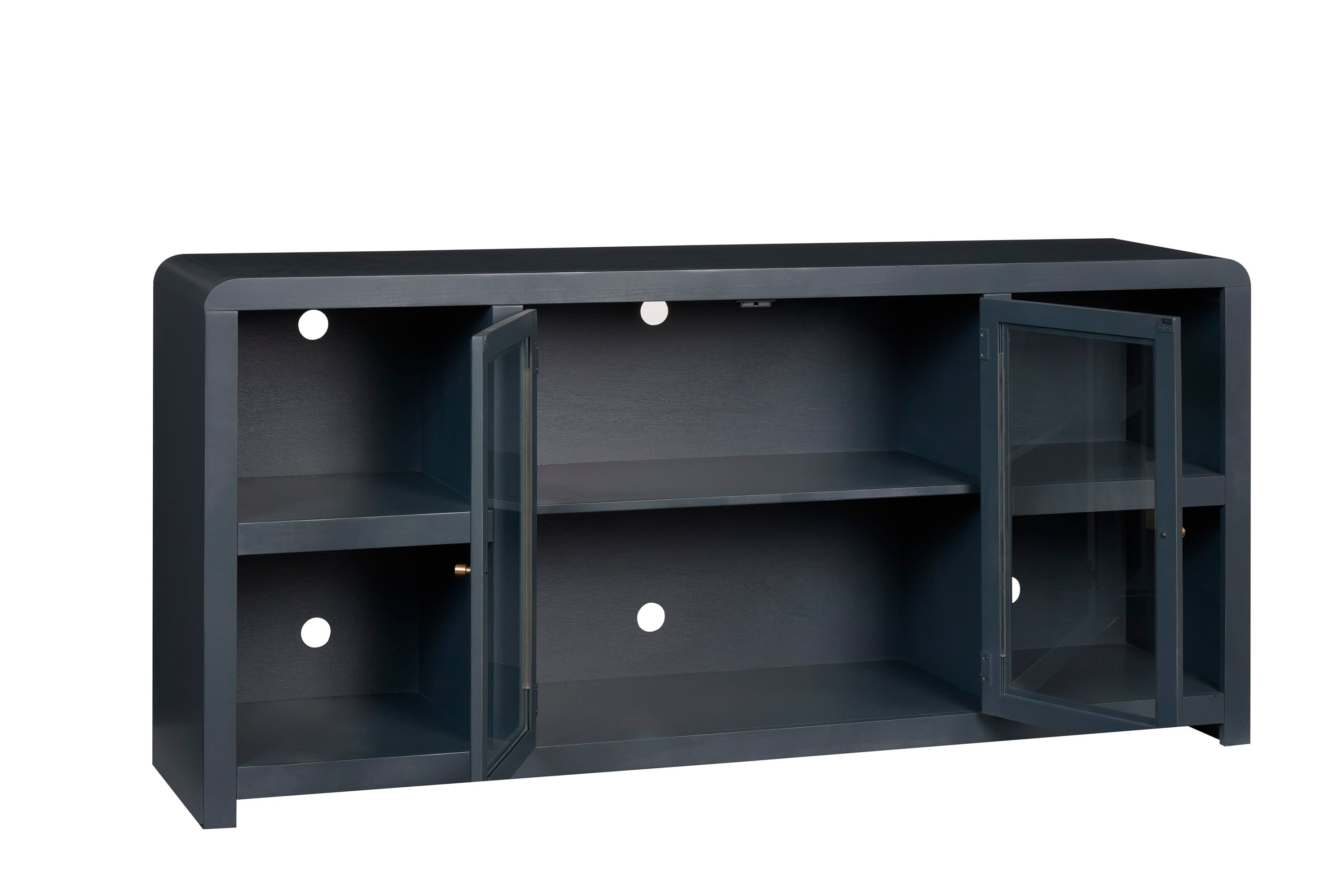 6-Shelft 71" Console with 2-Doors
