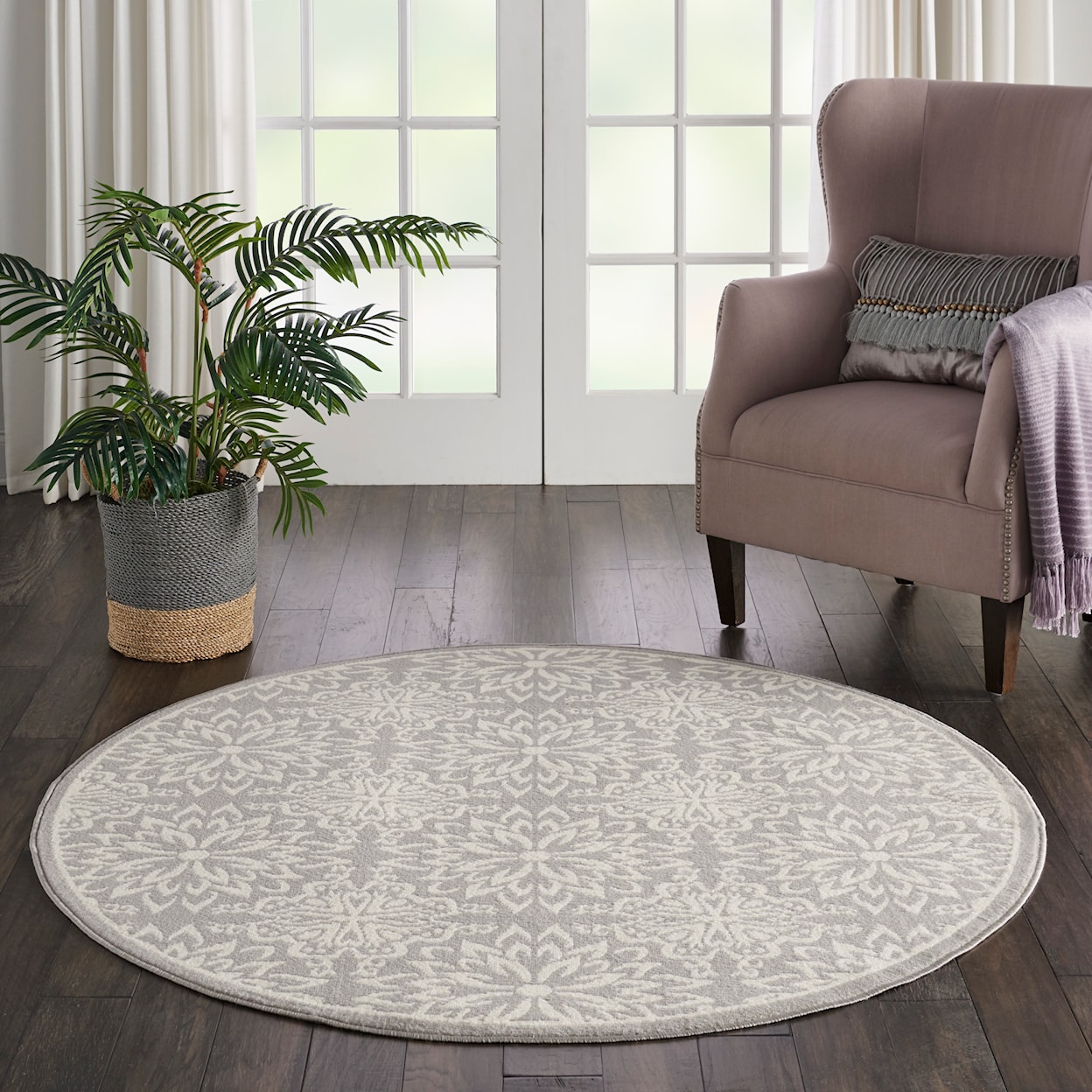 Nourison Jubilant 5'3" Round  Rug