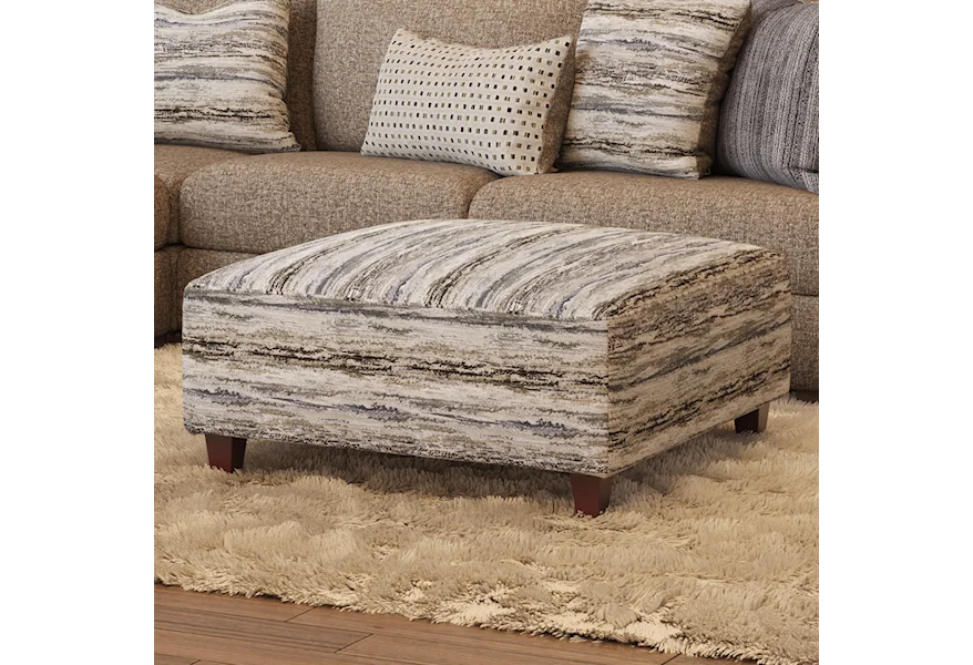 51 MARTY FOSSIL Cocktail Ottoman by Fusion Furniture at Esprit Decor Home Furnishings