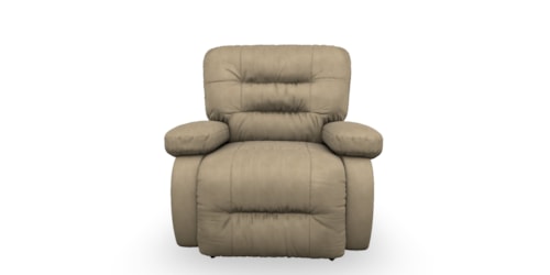 Casual Power Space Saver Recliner with Line-Tufted Back