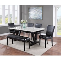 Tanner Contemporary 6-Piece Dining Set