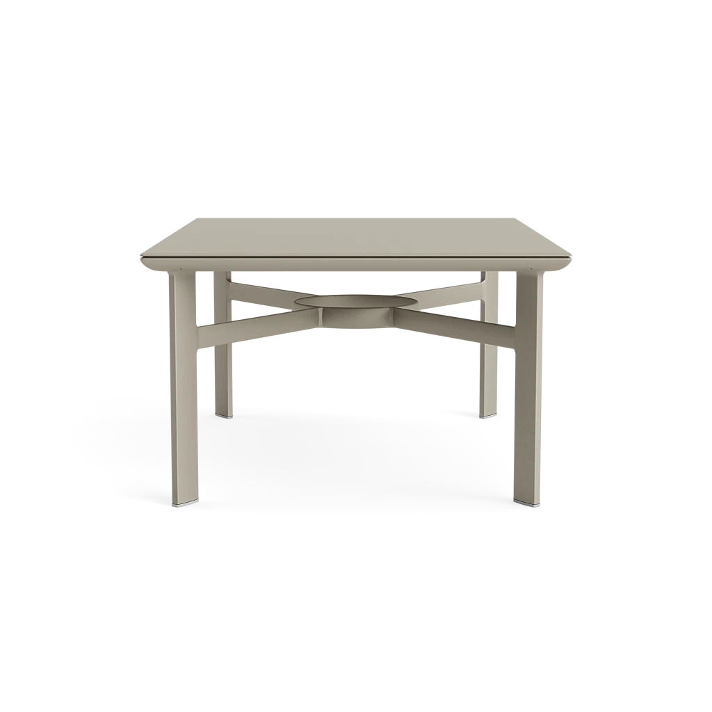 Modern 42" x 30" Aluminum Coffee Table
