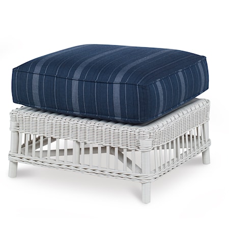 Outdoor Wicker Ottoman