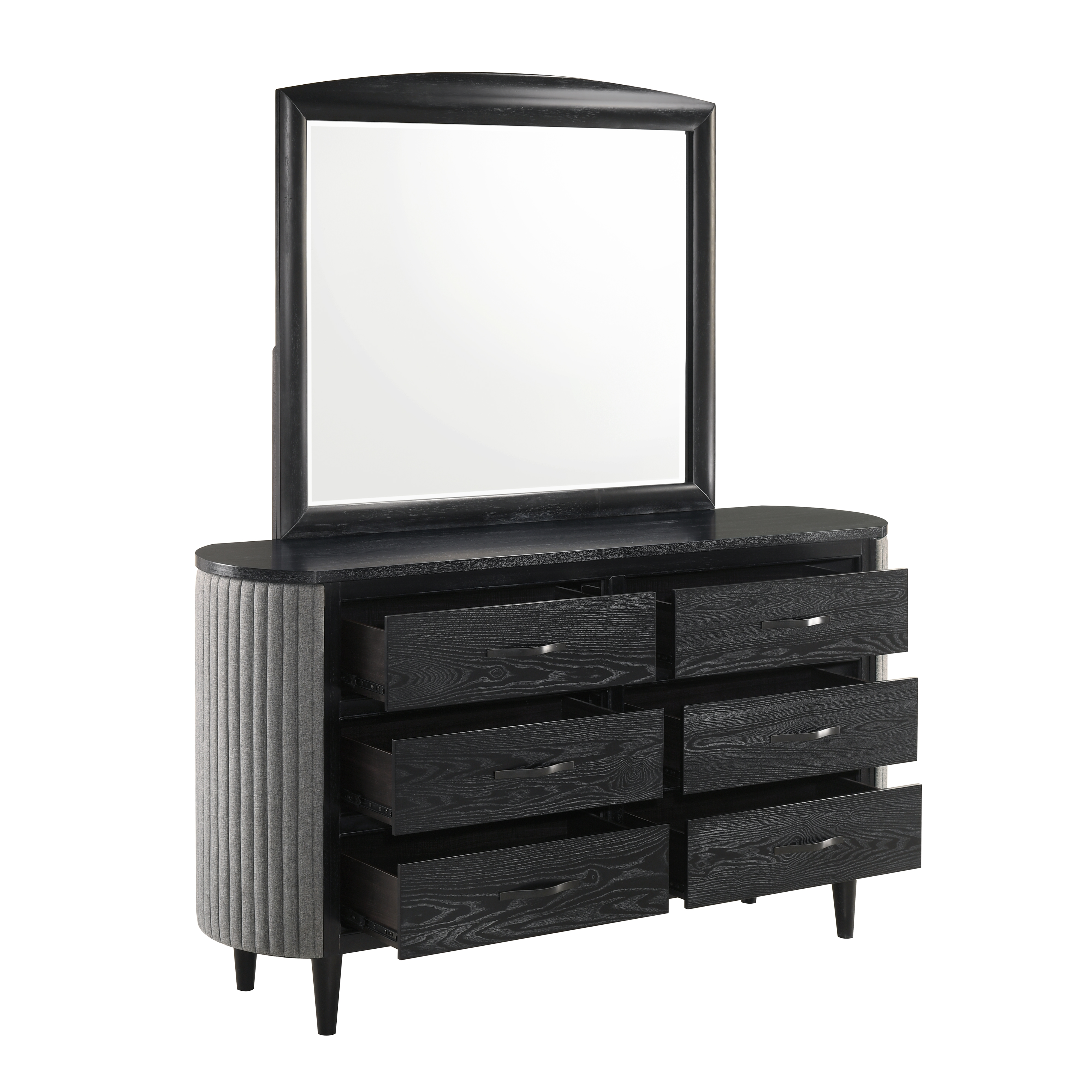 Dresser and Mirror Set